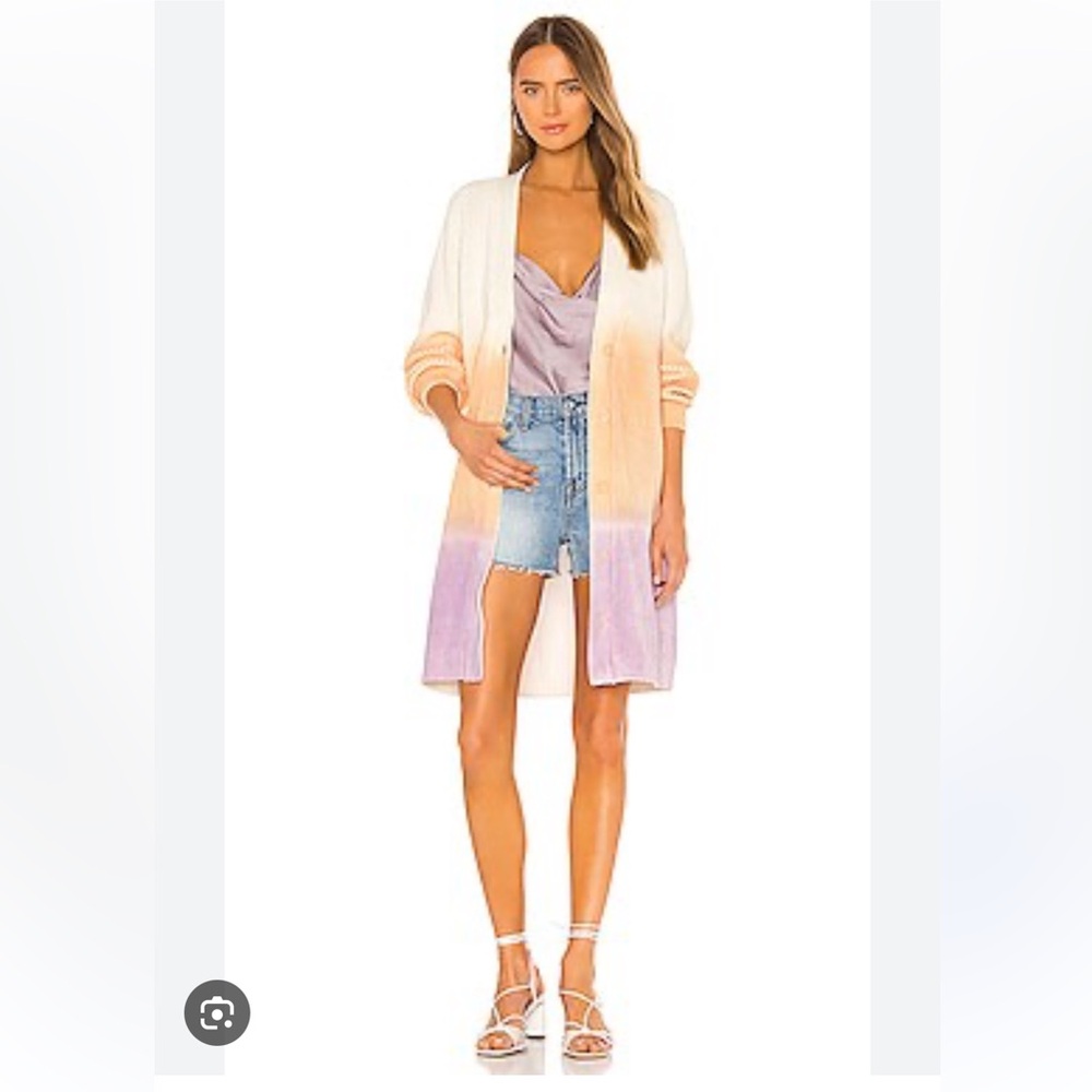 525 American Long Spray Dye Cardigan in
Electric Lilac Multi from Revolve